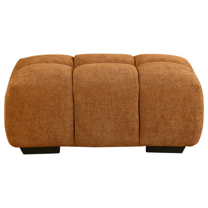 Camacho Orange Tufted Ottoman