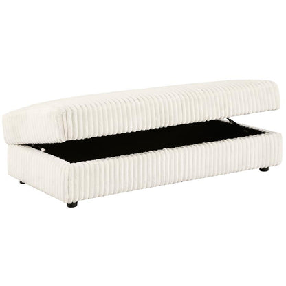 Beige Storage ottoman