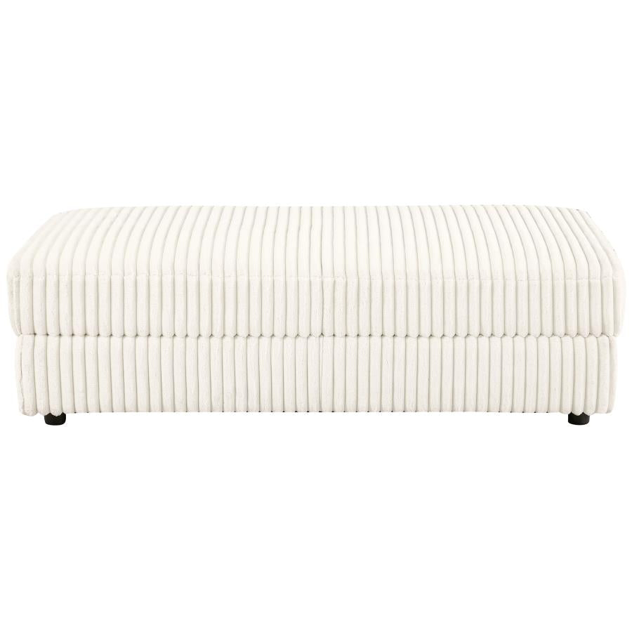 Beige Storage ottoman