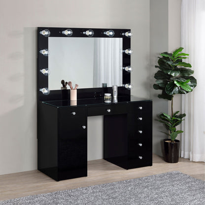 Acena 7-Drawer Vanity Set With Lighting