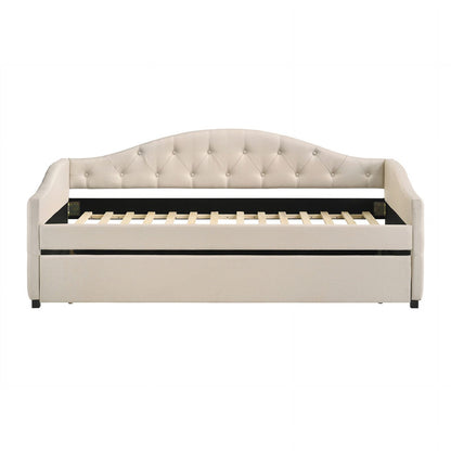 Sadie Upholstered Twin Daybed with Trundle