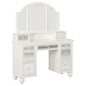 Wooden Vanity with Stool in White