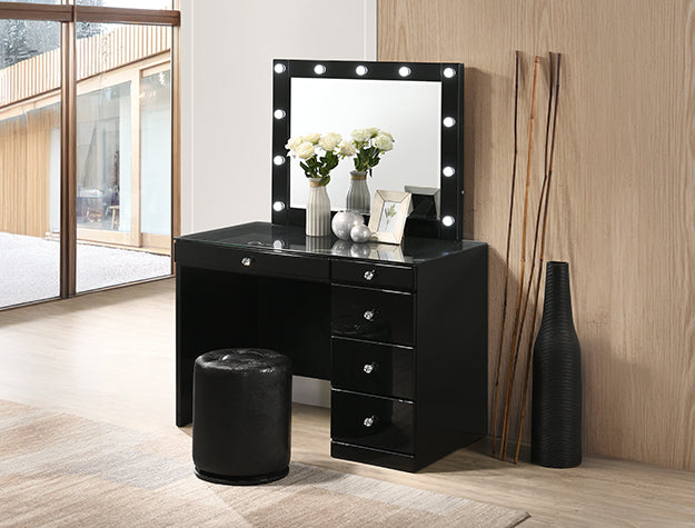 MORGAN VANITY SET BLACK