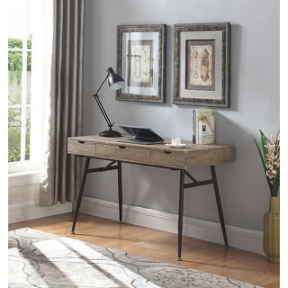 Rafael drawer Desk with Storage Rustic Driftwood