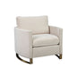 Corliss Upholstered Arched Arm Accent Chair Beige