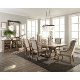 Brockway 7-piece Extension Leaf Dining Set Barley Brown