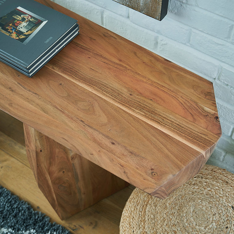 Natural Wood Console