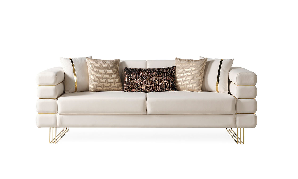 Luma Off White Sofa and Love seat