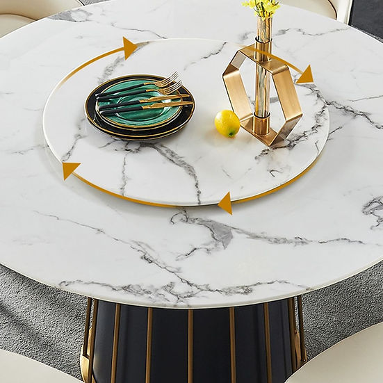 Marble White Round Table