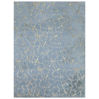 Silver and Gold Marble Rug