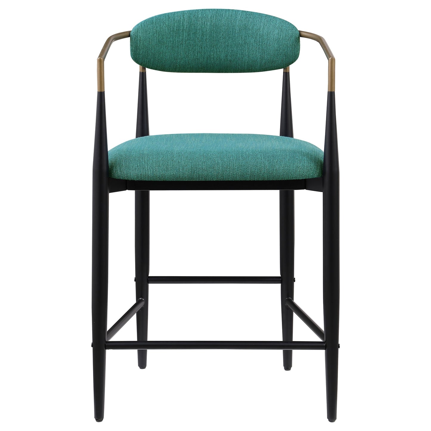 Tina Fabric Upholstered Counter Chair Green (Set of 2)