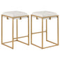 Nadia Upholstered Backless Bar Stool Beige (Set of 2)