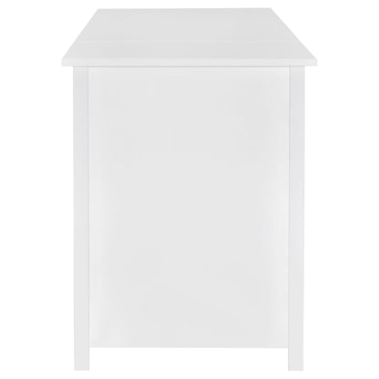 Dylan 60-inch 4-drawer Lift Top Office Desk White High Gloss