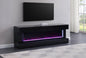 Electric Fireplace TV Stand Black