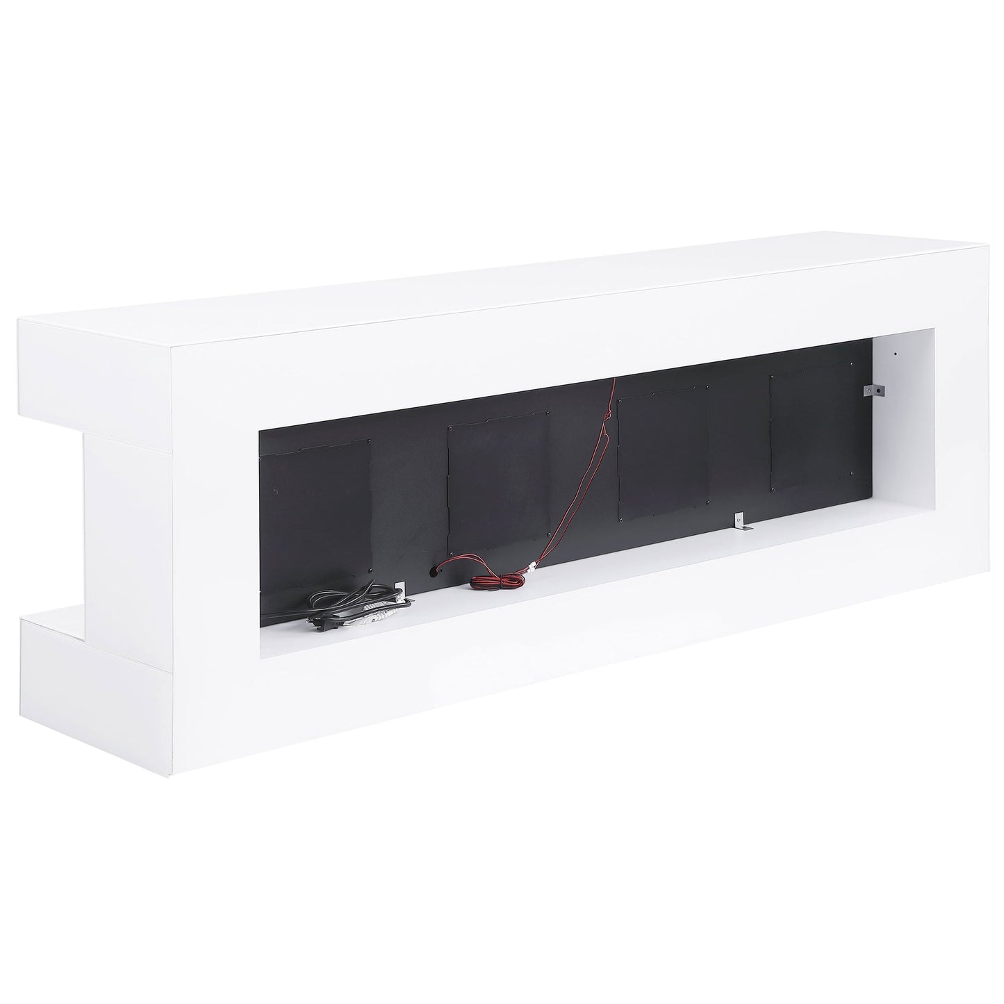 Electric Fireplace TV Stand White